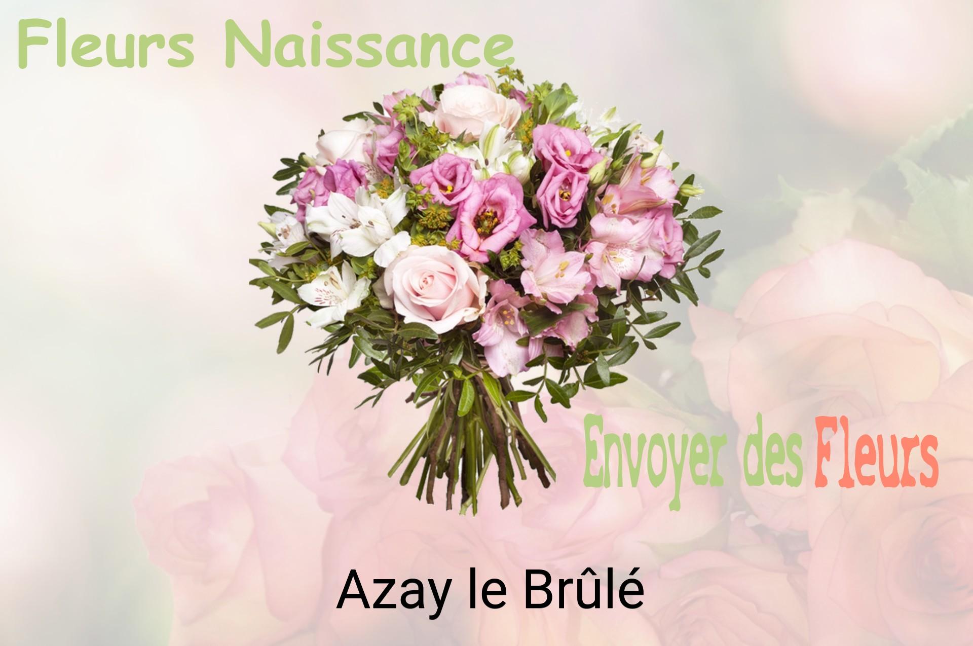 Bouquet de fleurs de naissance livré à Azay-le-Brûlé